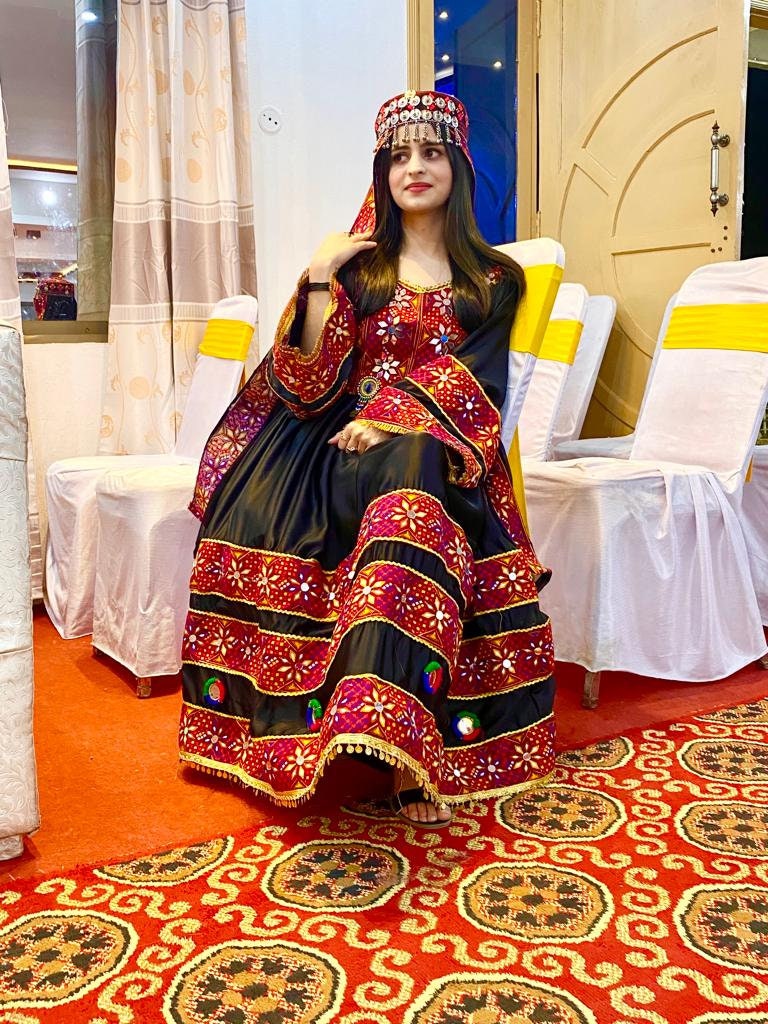 Black silk dress 3pcs afghani style, frock with dubata shalwar, formal dress indian dress, beautiful silk wedding dress handmade.
