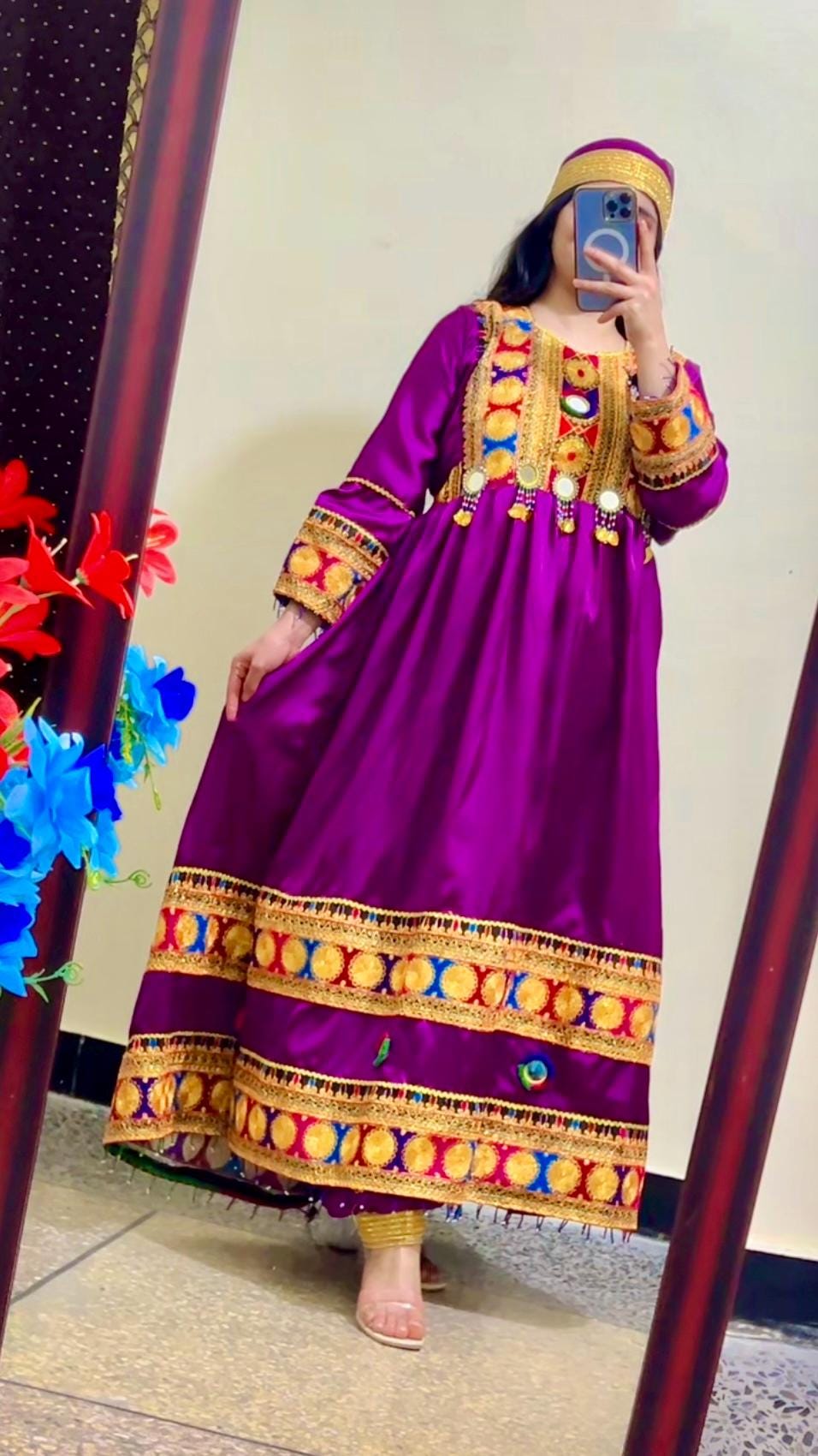 Elegant Ethnic frock Dress | Formal Shalwar Suit for Women | party wear, Embroidered patchwork Dubatta, Shalwar