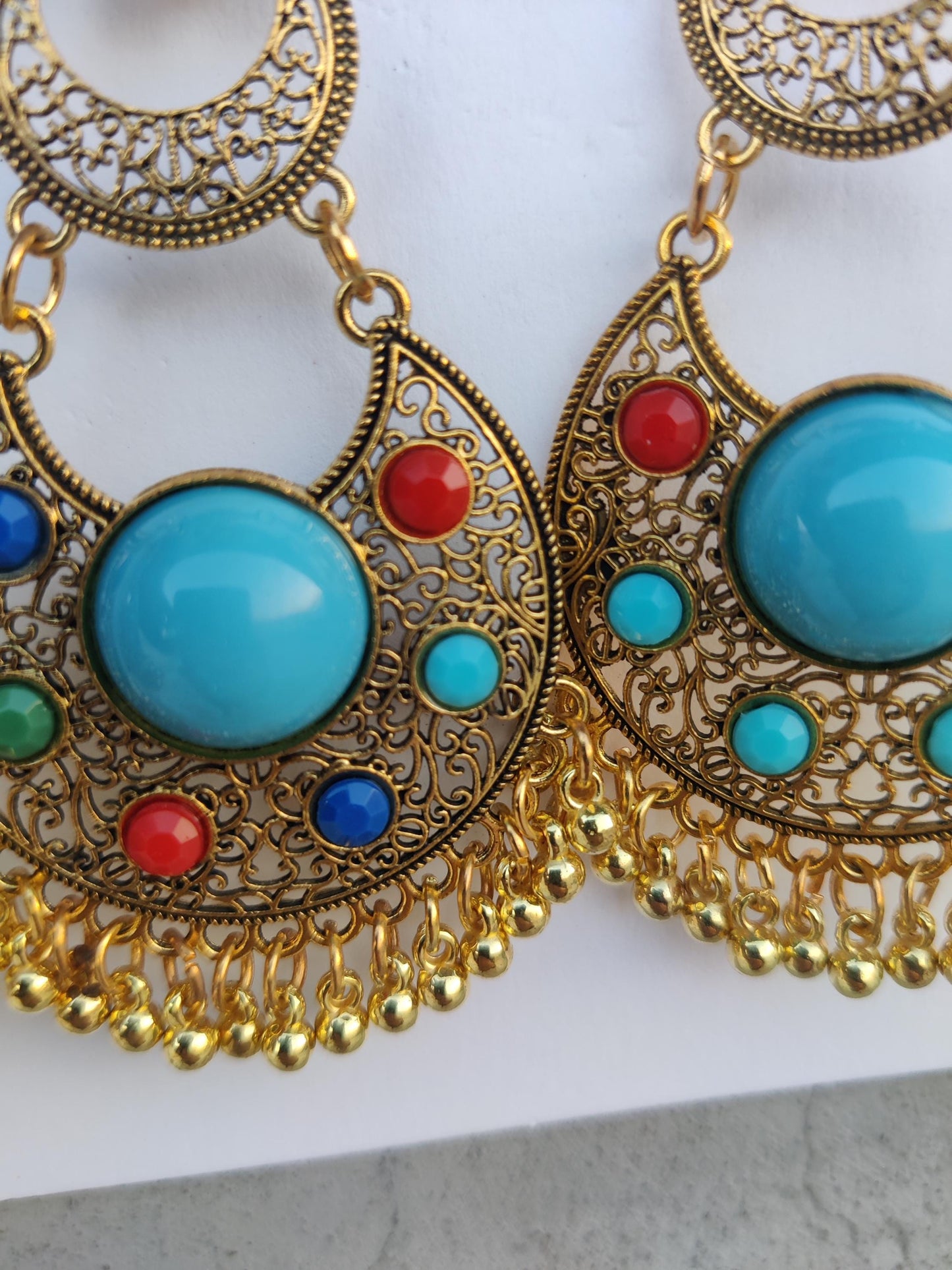 Elegant Afghan Traditional Earrings for women | Pretty Dangling | Handcrafted Earrings | Chandbali Earings | Ethnic jhumki set |