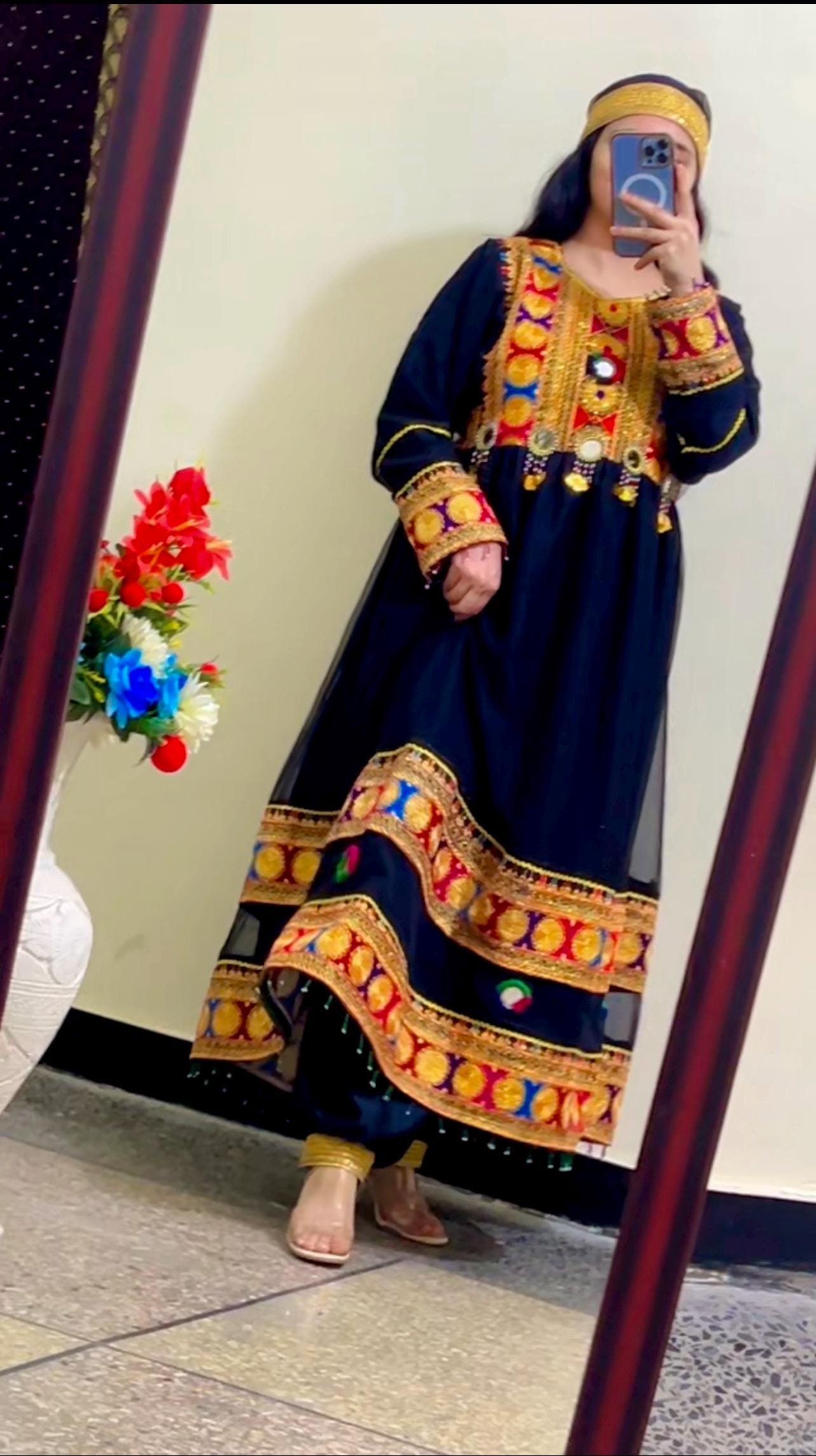 Elegant Ethnic frock Dress | Formal Shalwar Suit for Women | party wear, Embroidered patchwork Dubatta, Shalwar